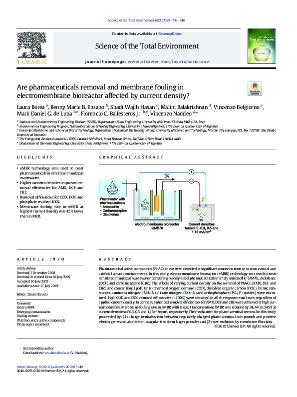 (PDF) Are pharmaceuticals removal and membrane fouling in ...