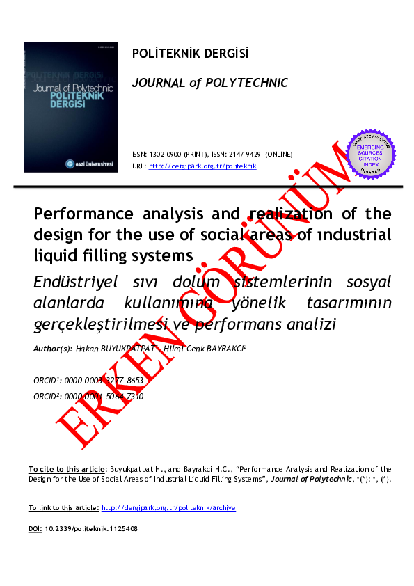 (PDF) Performance Analysis and Realization of the Design for the Use of ...
