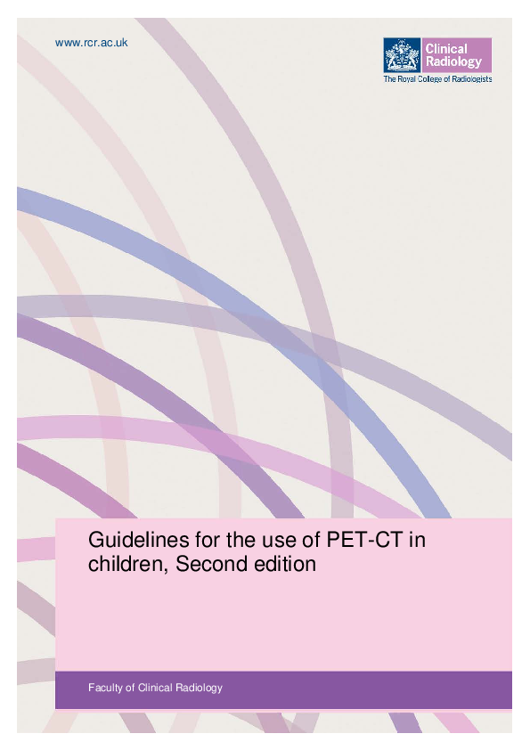 (PDF) Guidelines for the use of PET–CT in children | William Ramsden ...