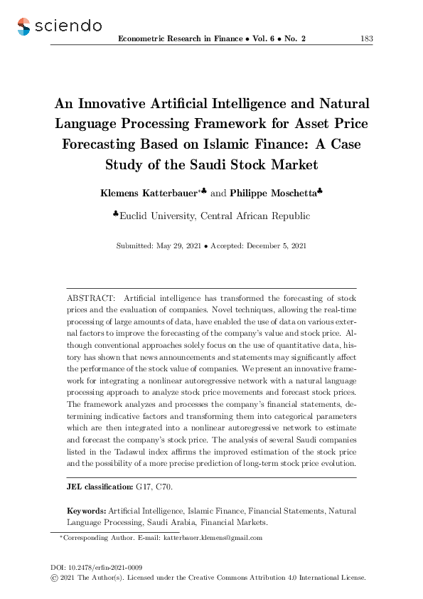 (PDF) An Innovative Artificial Intelligence and Natural Language ...