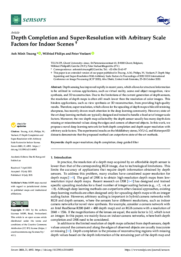(PDF) Depth Completion and Super-Resolution with Arbitrary Scale ...