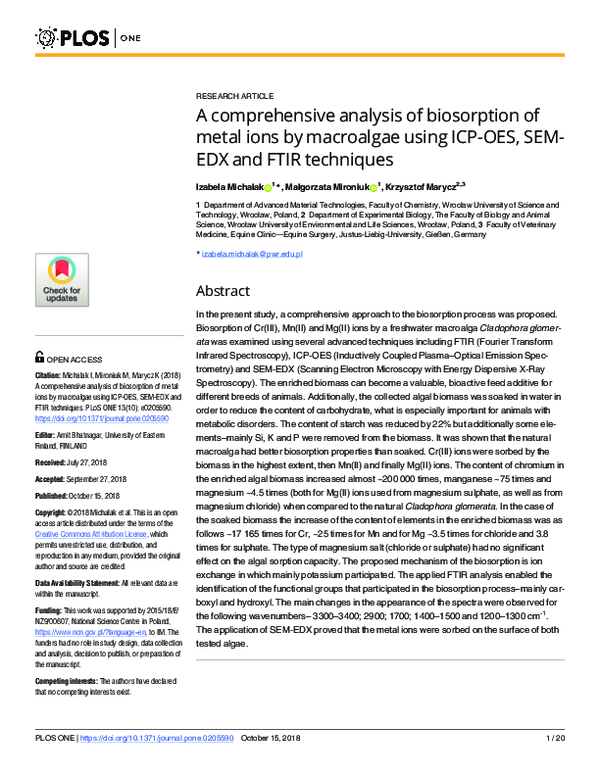 (PDF) A comprehensive analysis of biosorption of metal ions by ...