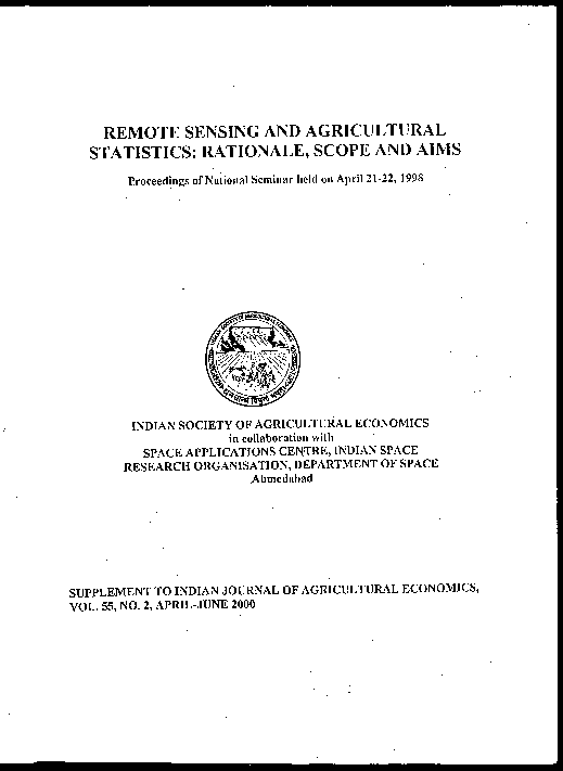 (PDF) Sceintific Basis of Remote Sensing Applications in Agriculture