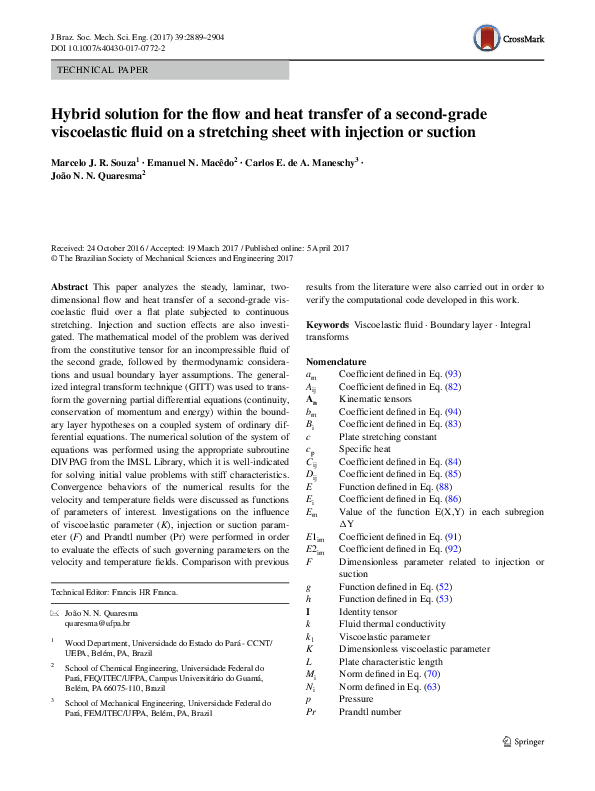 (PDF) Hybrid solution for the flow and heat transfer of a second-grade ...