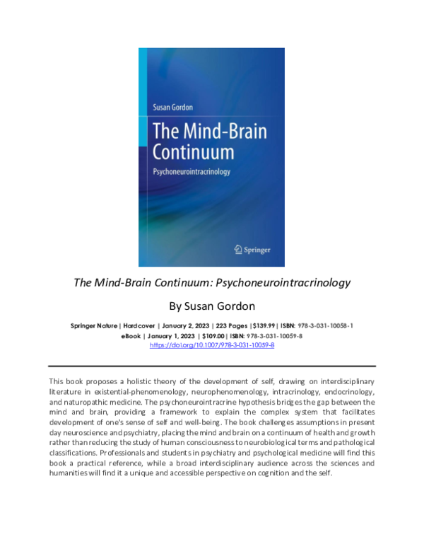 PDF) The Mind-Brain Continuum: Psychoneurointracrinology