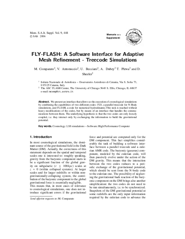 (PDF) FLY-FLASH: A Software Interface for Adaptive Mesh Refinement ...