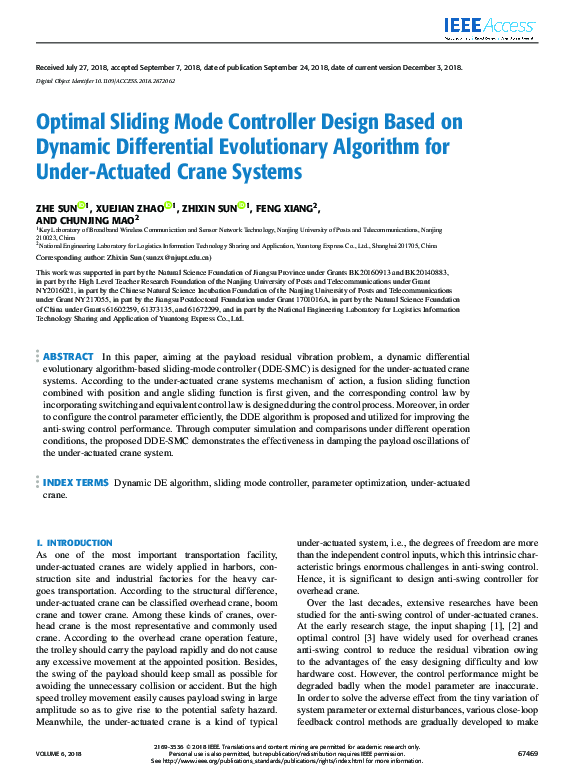 (PDF) Optimal Sliding Mode Controller Design Based on Dynamic ...
