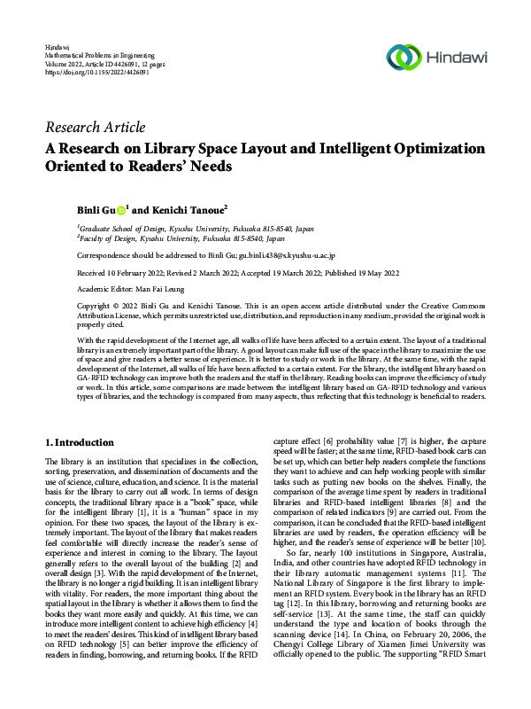 (PDF) A Research on Library Space Layout and Intelligent Optimization ...