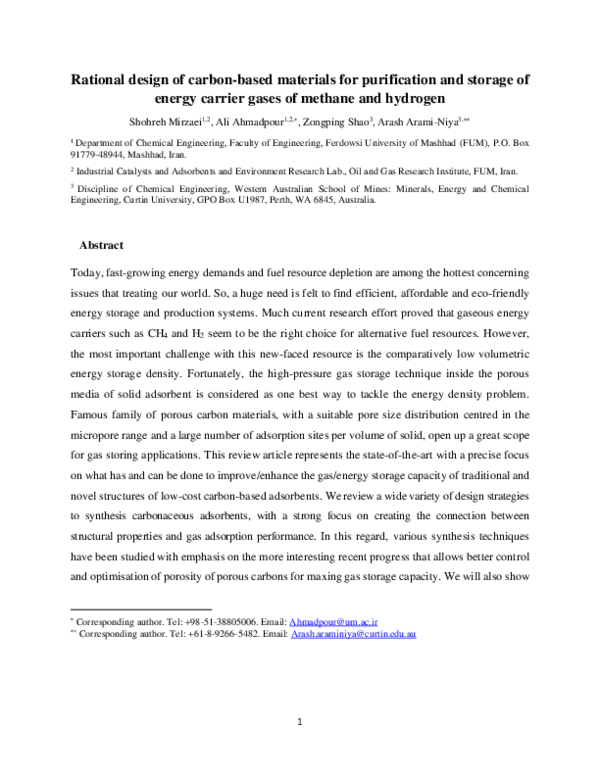 (PDF) Rational design of carbon-based materials for purification and ...