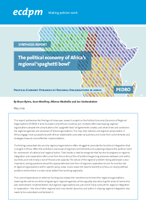(PDF) ECDPM synthesis report: The political economy of Africa’s ...