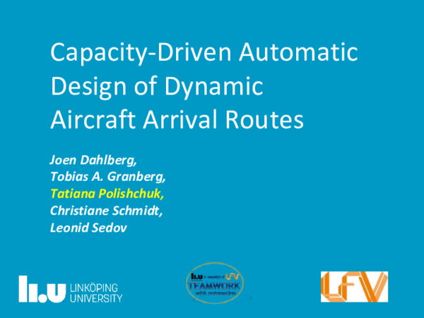 (PDF) Capacity-Driven Automatic Design of Dynamic Aircraft Arrival Routes