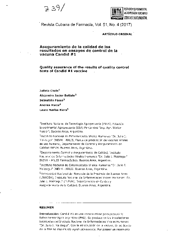 (PDF) Aseguramiento de la Calidad de los resultados en ensayos de ...