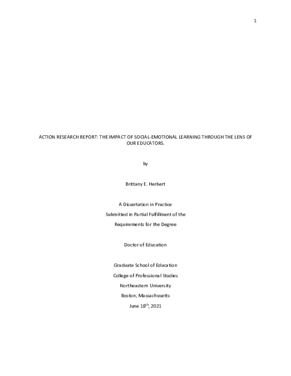 (PDF) Action research report