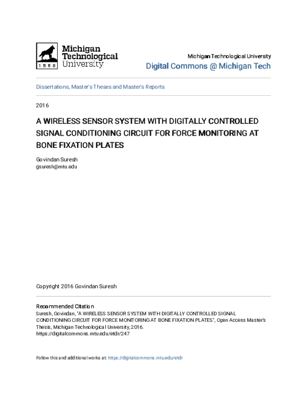 (PDF) A Wireless Sensor System with Digitally Controlled Signal ...