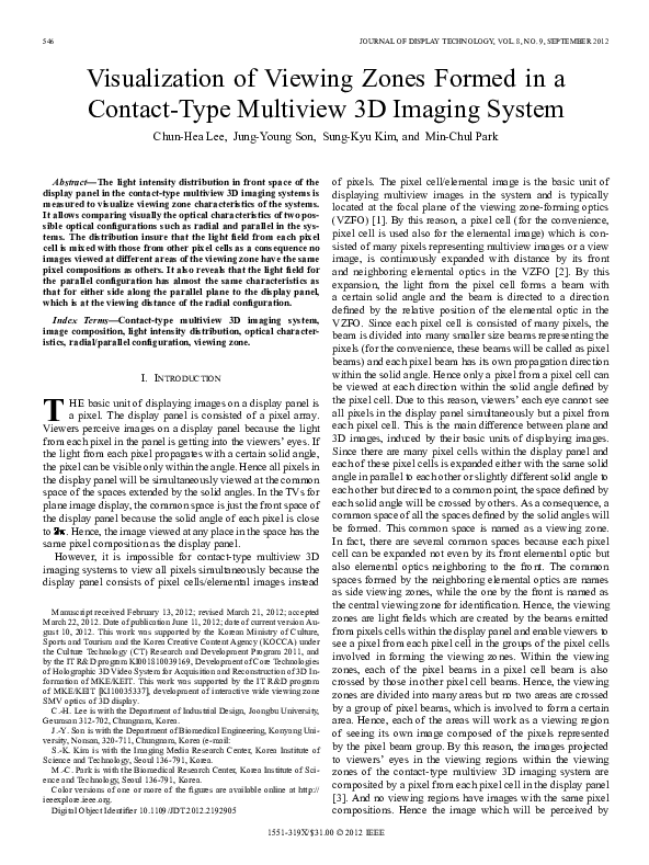 (PDF) Visualization of viewing zones formed in a contact-type multiview ...