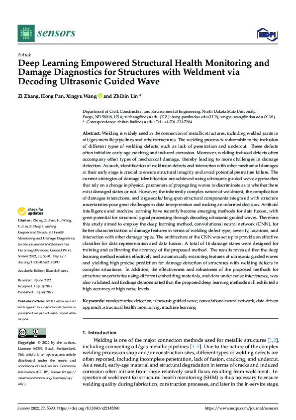 (PDF) Deep Learning Empowered Structural Health Monitoring and Damage ...