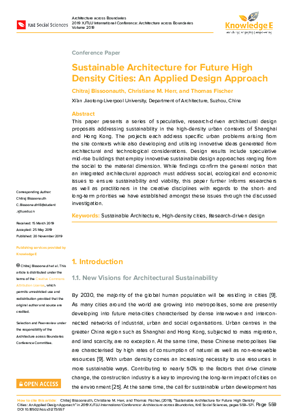 Photo inspiration: High Density Sustainable Design Reference: Pdf Sustainable Architecture For Future High Density Cities An