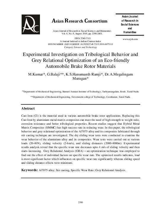 (PDF) Experimental investigation and Analysis on effect of fiber ...