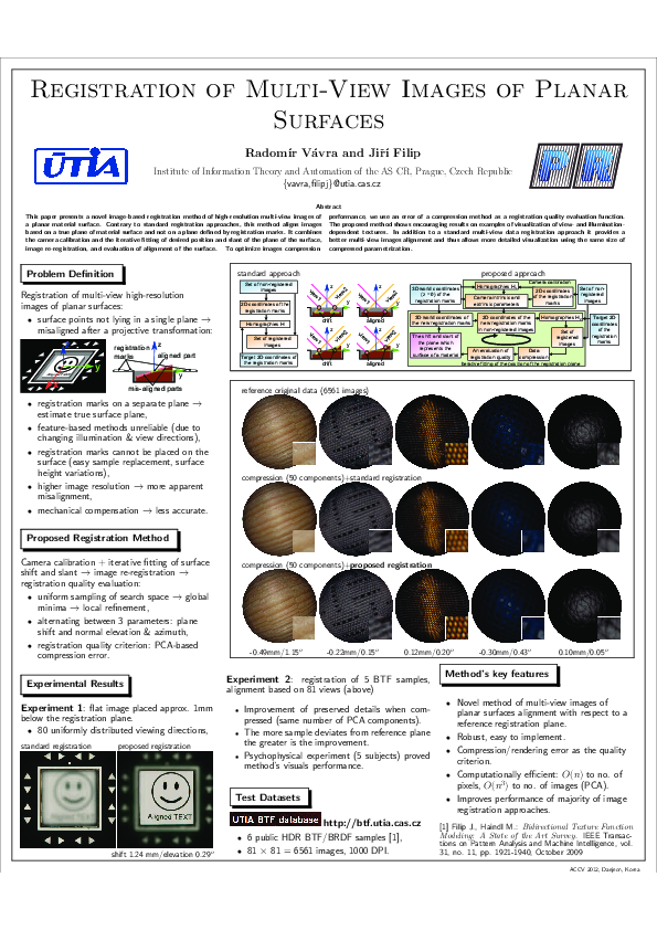 (PDF) Registration of Multi-view Images of Planar Surfaces