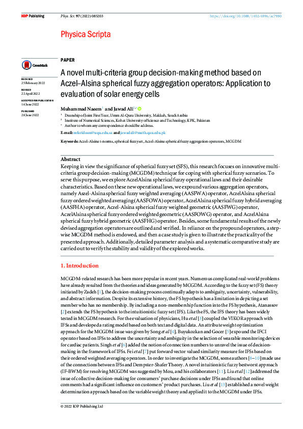 (PDF) A novel multi-criteria group decision-making method based on ...