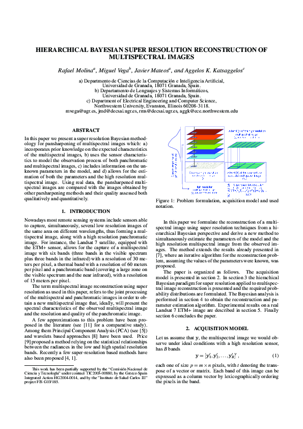 (PDF) Hierarchical Bayesian Super Resolution Reconstruction Of ...