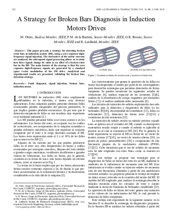 (PDF) A strategy for broken bars diagnosis in induction motors drives