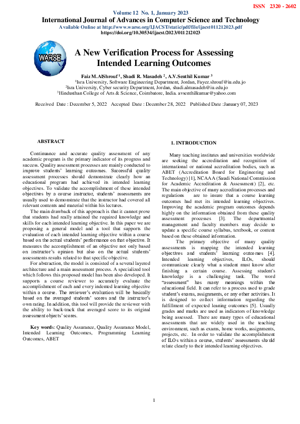  pdf a new verification process for assessing intended learning outcomes