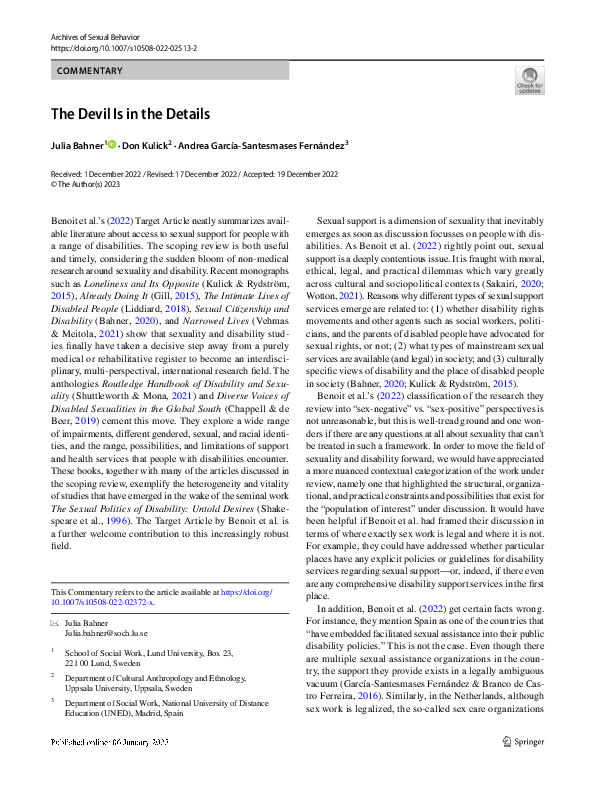 (PDF) The Devil Is in the Details