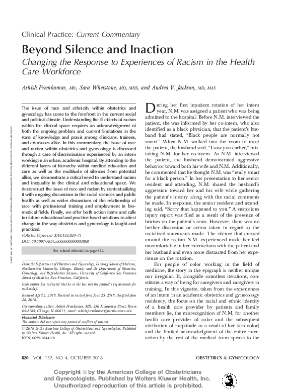 (PDF) Beyond Silence and Inaction