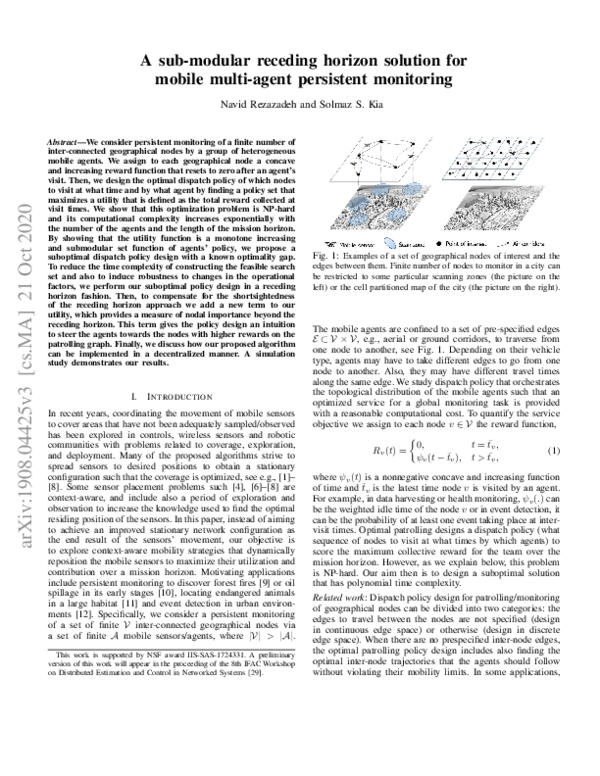 (PDF) A sub-modular receding horizon solution for mobile multi-agent ...