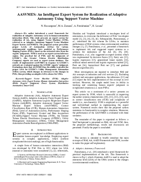 (PDF) AASVMES: An intelligent expert system for realization of Adaptive ...