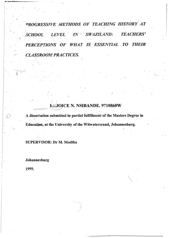 (PDF) Progressive methods of teaching history at school level in ...