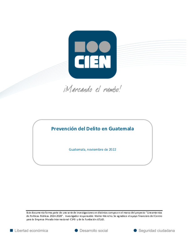 (PDF) Prevención del Delito en Guatemala