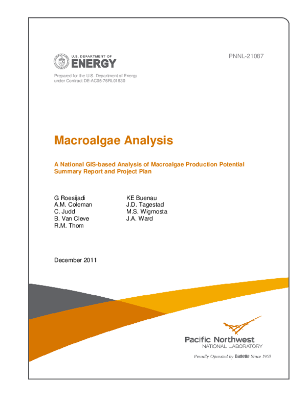 (PDF) Macroalgae Analysis A National GIS-based Analysis of Macroalgae ...