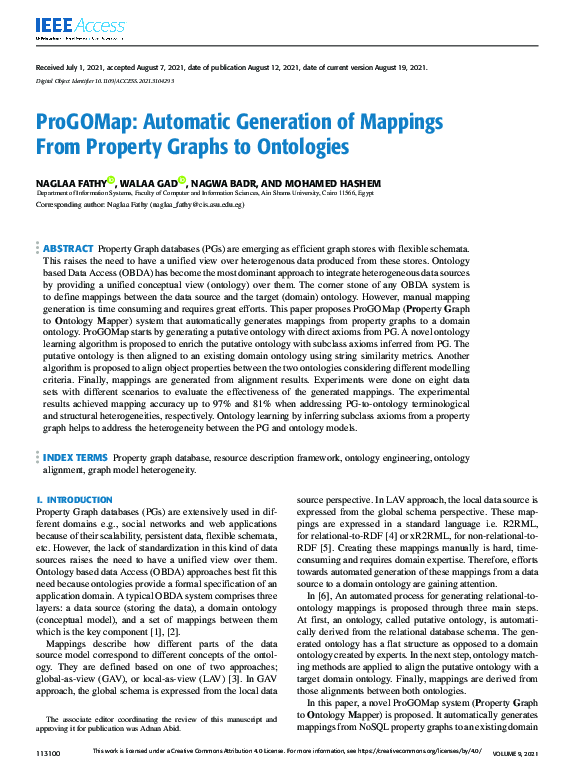 (PDF) ProGOMap: Automatic Generation of Mappings From Property Graphs ...