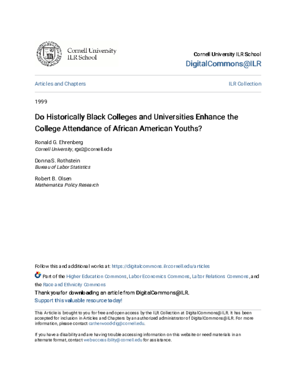 (PDF) 9. Do Historically Black Colleges and Universities Enhance the ...