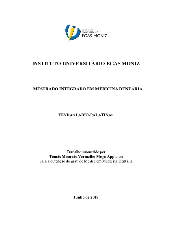 (PDF) Fendas lábio-palatinas