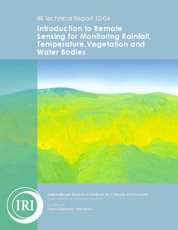 (PDF) Introduction to Remote Sensing for Monitoring Rainfall ...