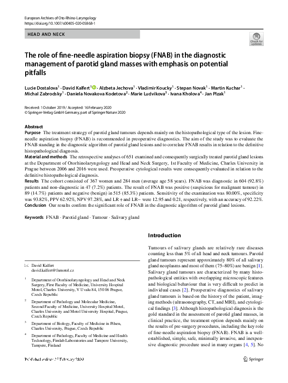 (PDF) The role of fine‑needle aspiration biopsy (FNAB) in the ...