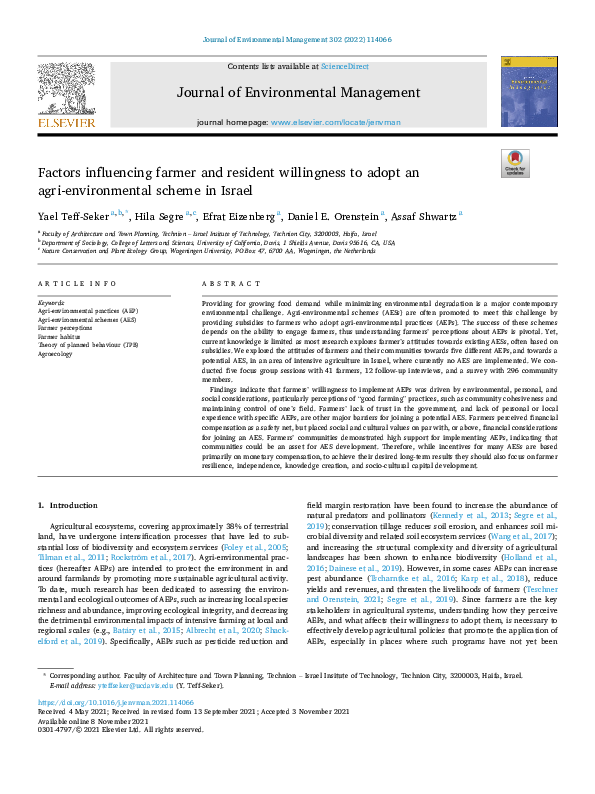  pdf journal of environmental management