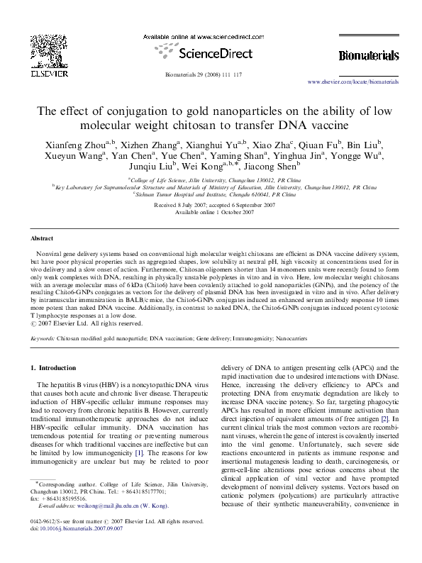 (PDF) The effect of conjugation to gold nanoparticles on the ability of ...