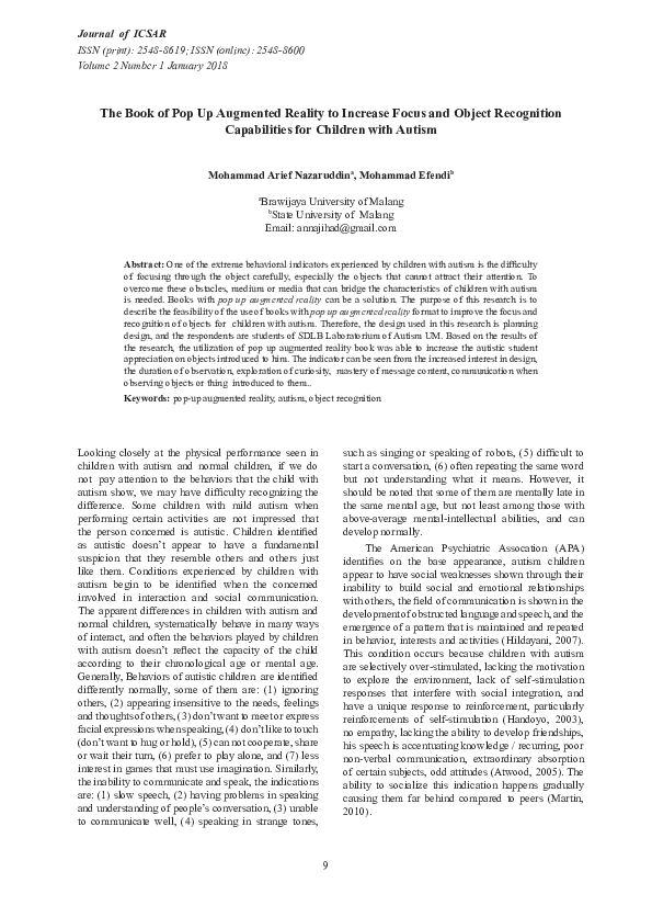 (PDF) The Book of Pop Up Augmented Reality to Increase Focus and Object ...