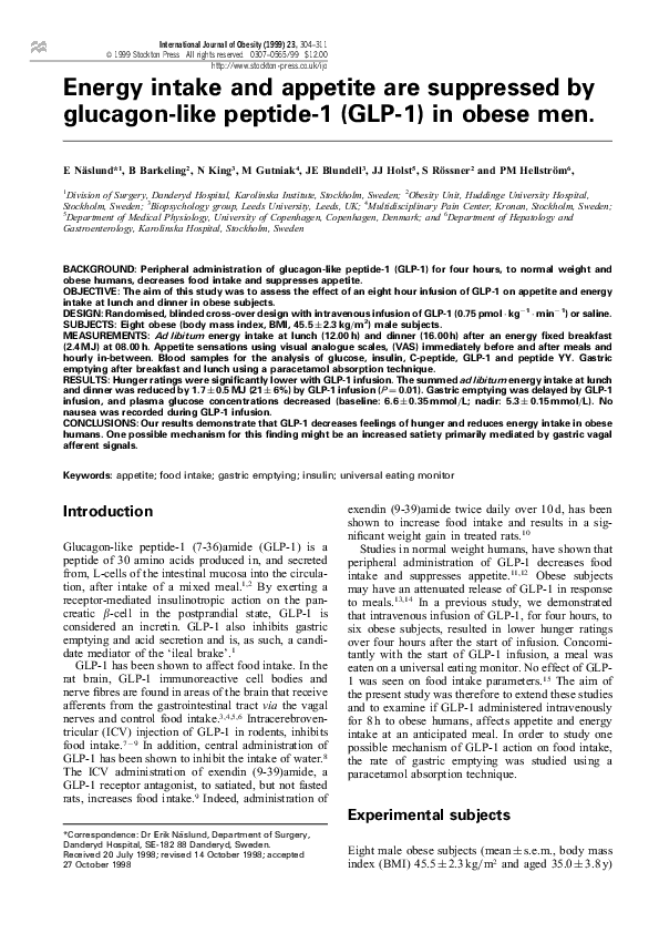 Glucagon‐like peptide‐1 (GLP‐1) signalling in the brain: From neural ...