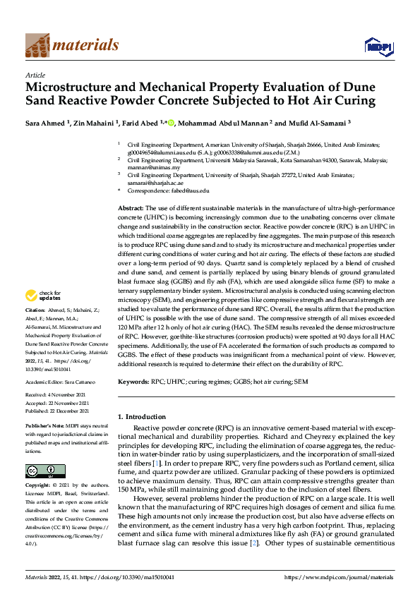 (PDF) Microstructure and Mechanical Property Evaluation of Dune Sand ...