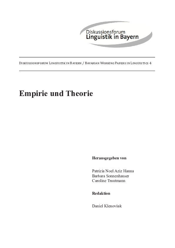 (PDF) Empirie und Theorie