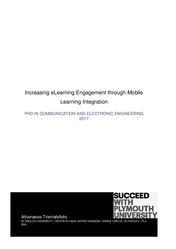 (PDF) Increasing eLearning engagement through mobile learning integration
