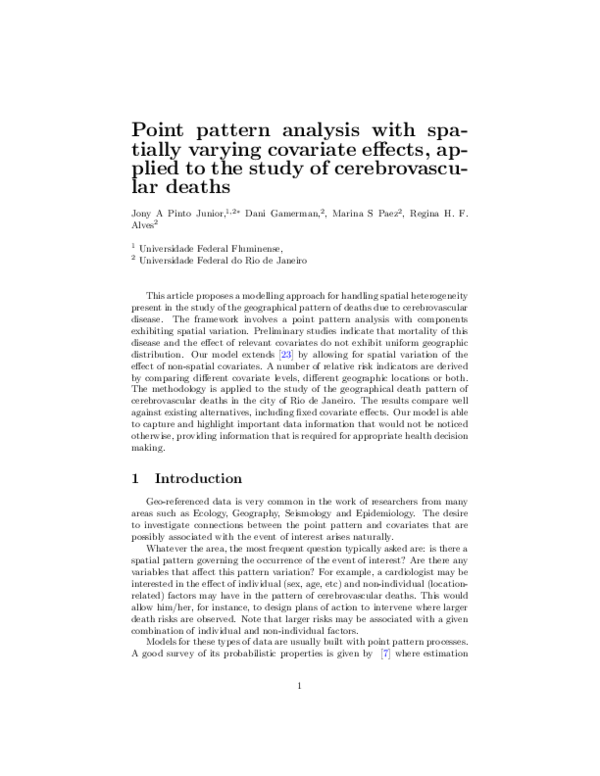 (PDF) Point pattern analysis with spatially varying covariate effects ...