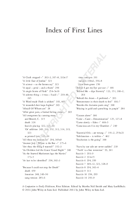 (PDF) Index of first lines