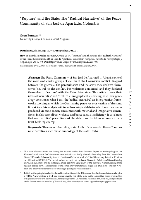 (PDF) “Rupture” and the State: The “Radical Narrative” of the Peace ...