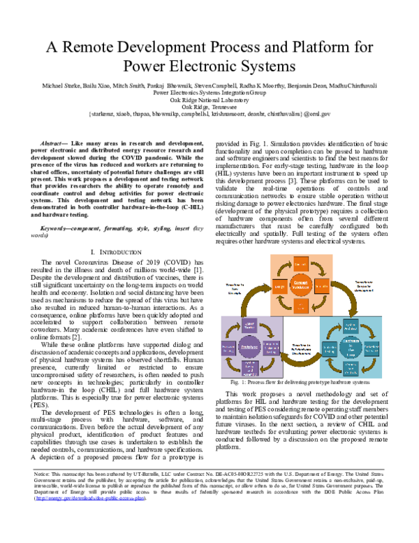 (PDF) A Remote Development Process and Platform for Power Electronic ...